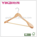 Used clothing eucalyptus hangers for clothes with wide shoulders